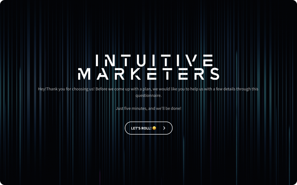 Digital Marketing Questionnaire for Clients